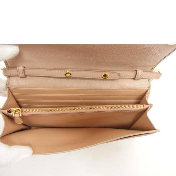 Prada Saffiano Chain Wallet Shoulder Bag - Picture 6 of 8